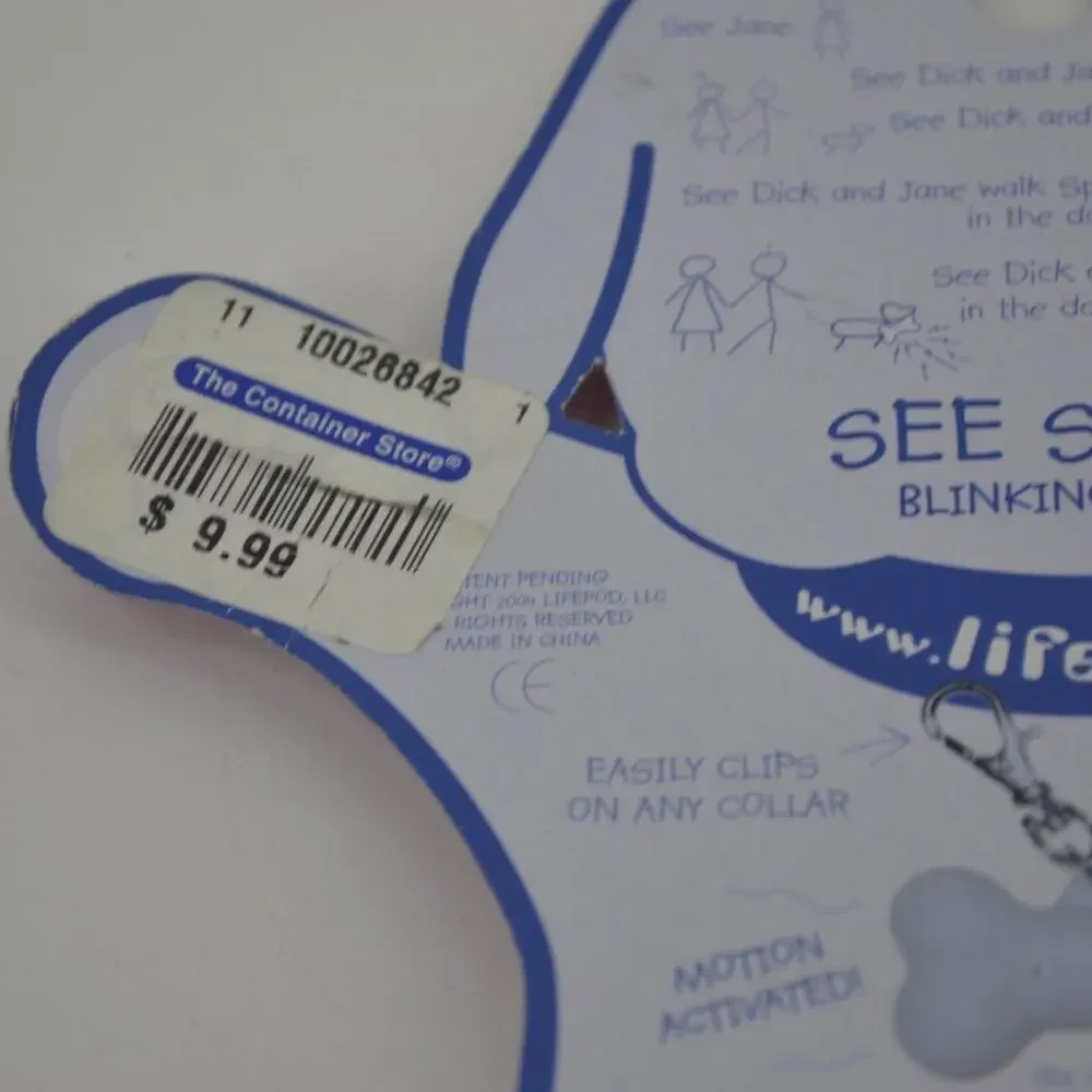 See Spot! Blinking Bone Barbie Pink Dog Pet Accessory for collar